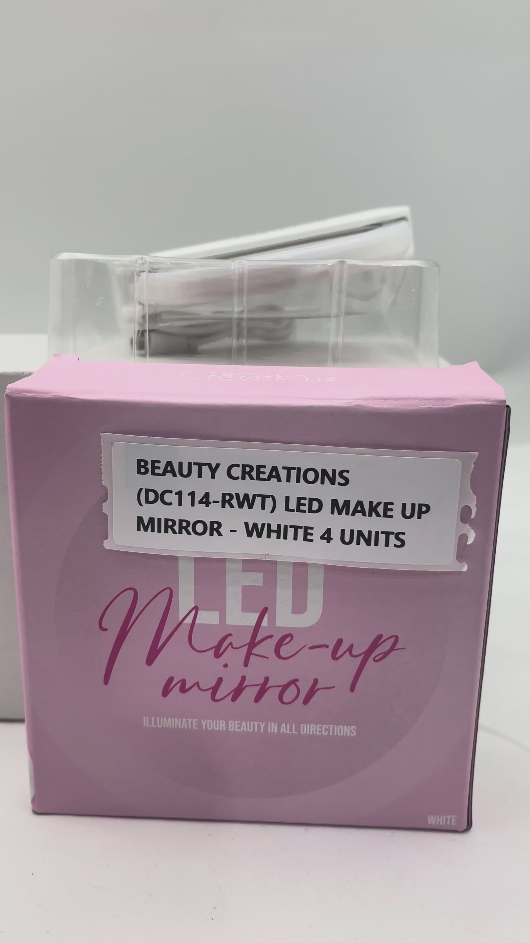 Espejo Maquillaje Led Blanco Beauty Creations | Cosméticos al por Mayor