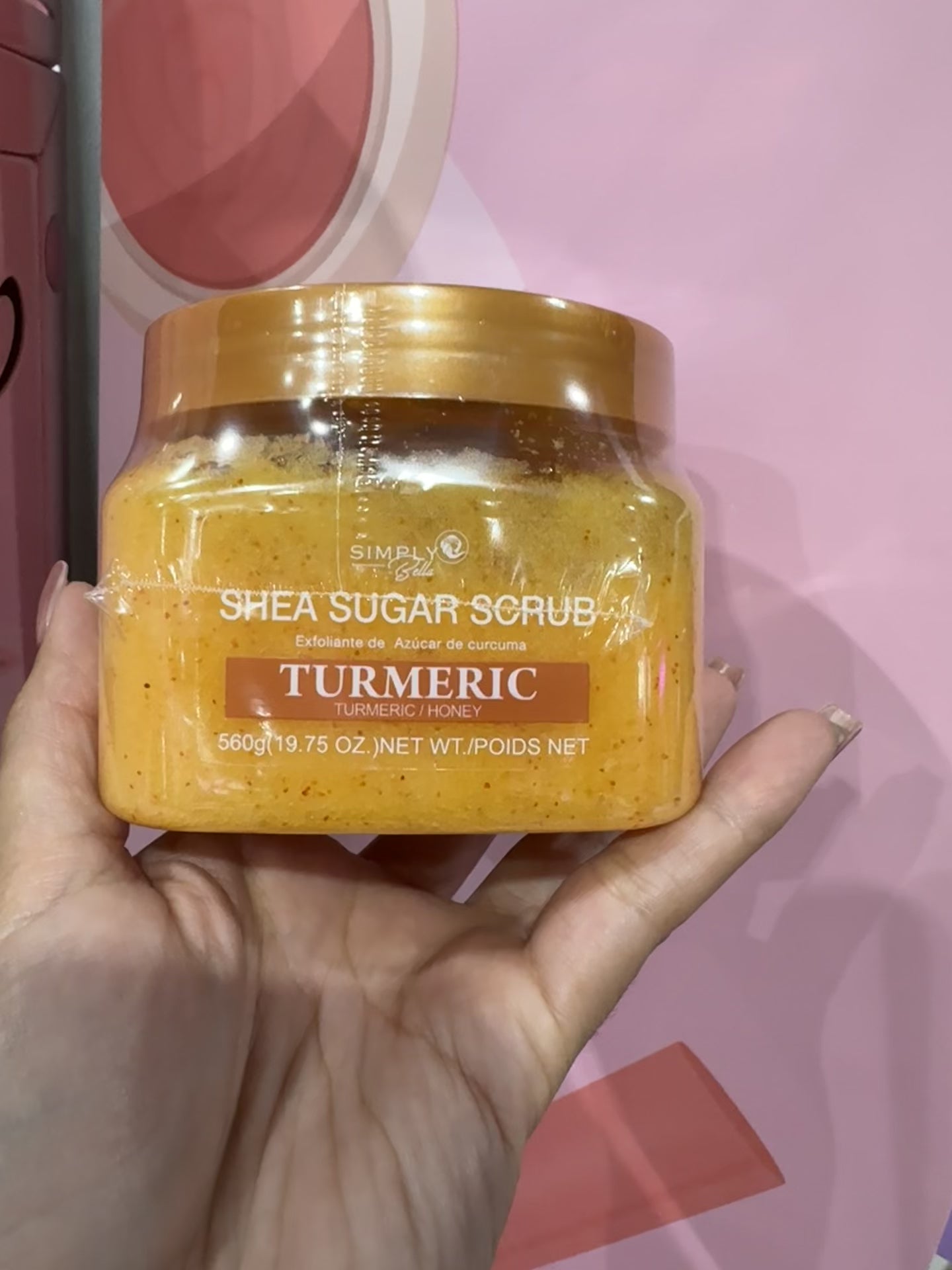Exfoliante Cúrcuma con Azúcar Simply Bella | Cosméticos al por Mayor