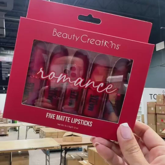 Lápiz labial Mate Five Romance Beauty Creations | Cosméticos al por Mayor