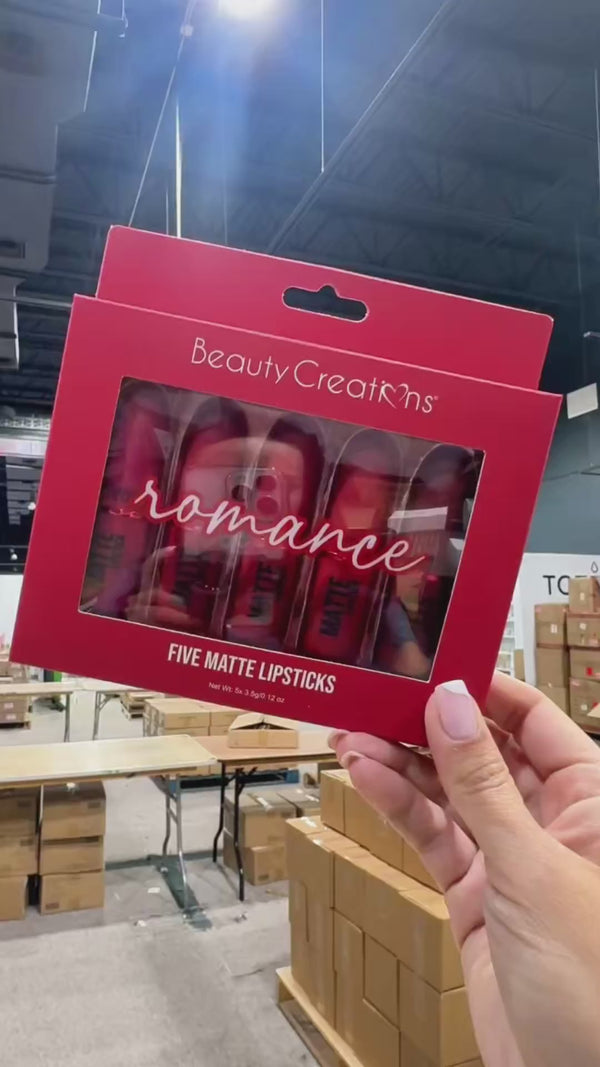 Lápiz labial Mate Five Romance Beauty Creations | Cosméticos al por Mayor