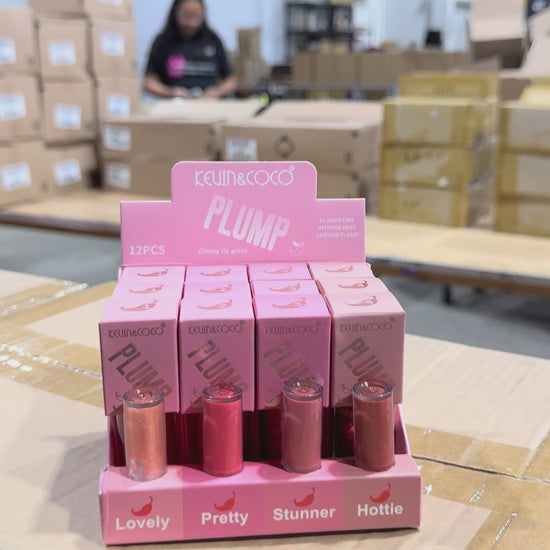 Brillo Labial Plump Glossy Kevin & Coco | Cosméticos al por Mayor
