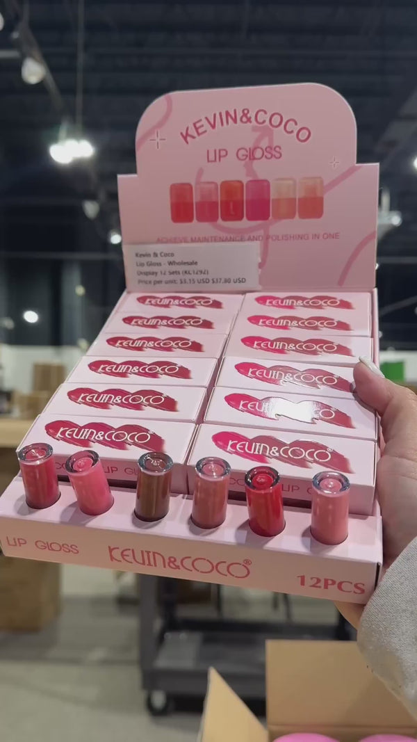Set de Brillo Labial - Kevin & Coco | Cosméticos al por Mayor