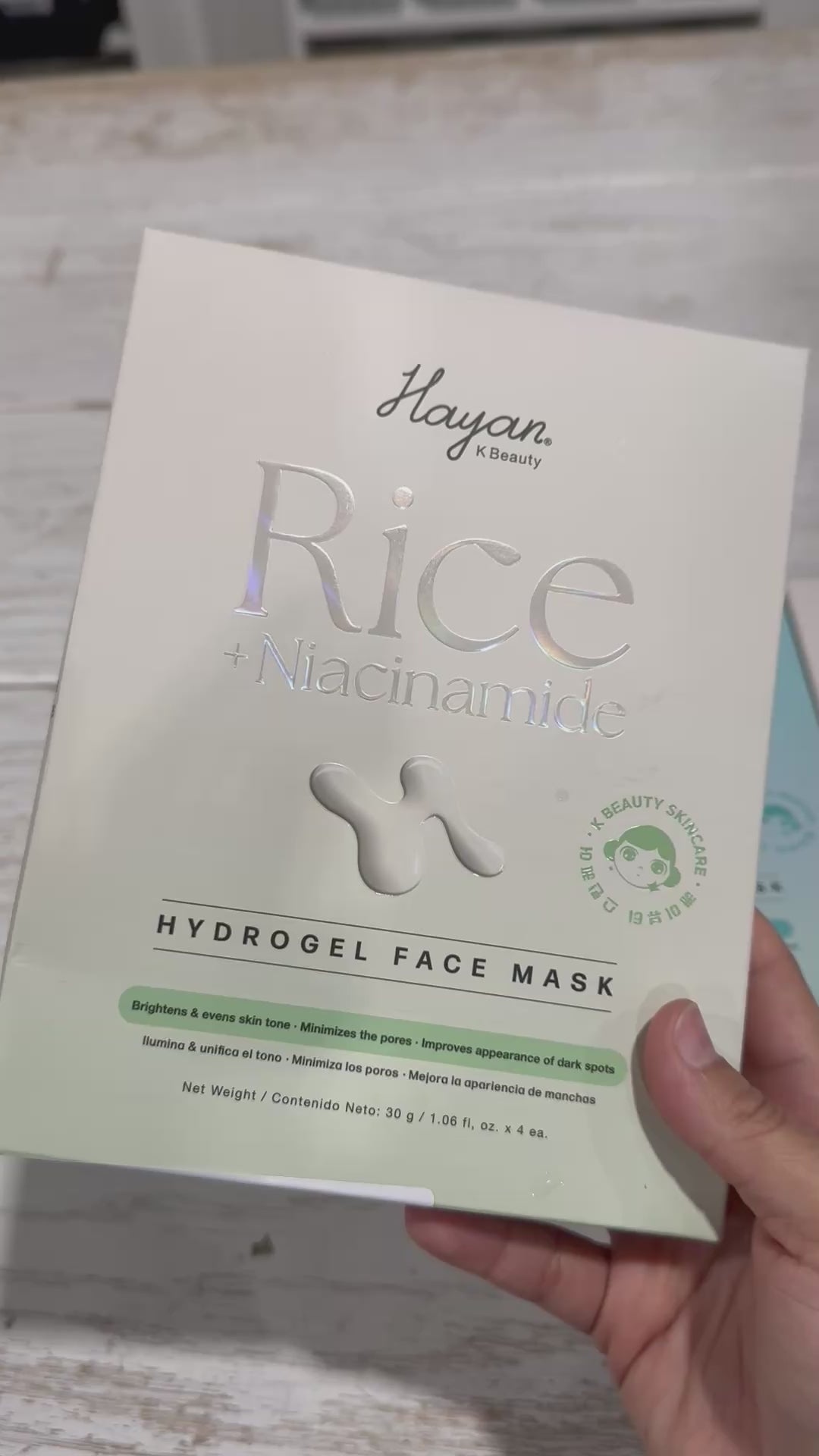 Mascarilla Rice+Niacinamide Hayan Cosmetics | Cosméticos al por Mayor