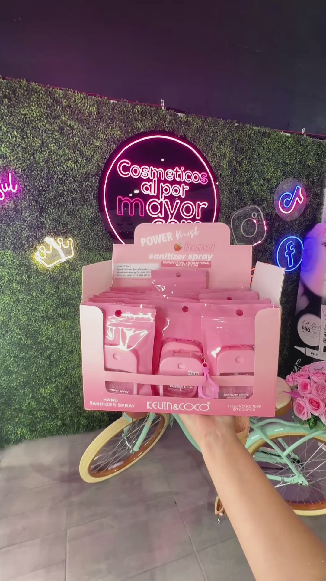Desinfectante de Mano en Spray Fresa | Cosméticos al por Mayor