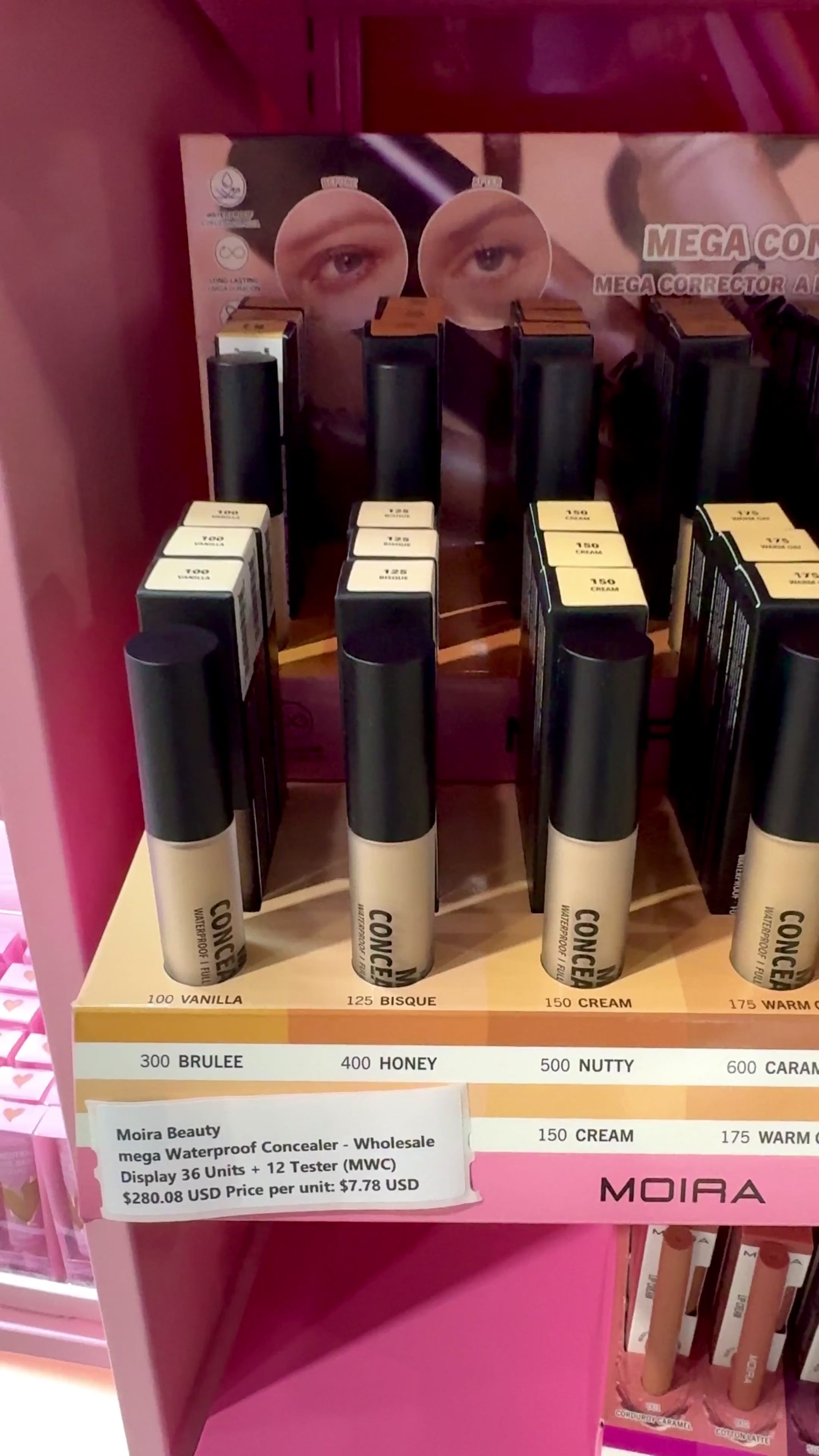 Corrector Mega Waterproof Moira Beauty | Cosméticos al por Mayor