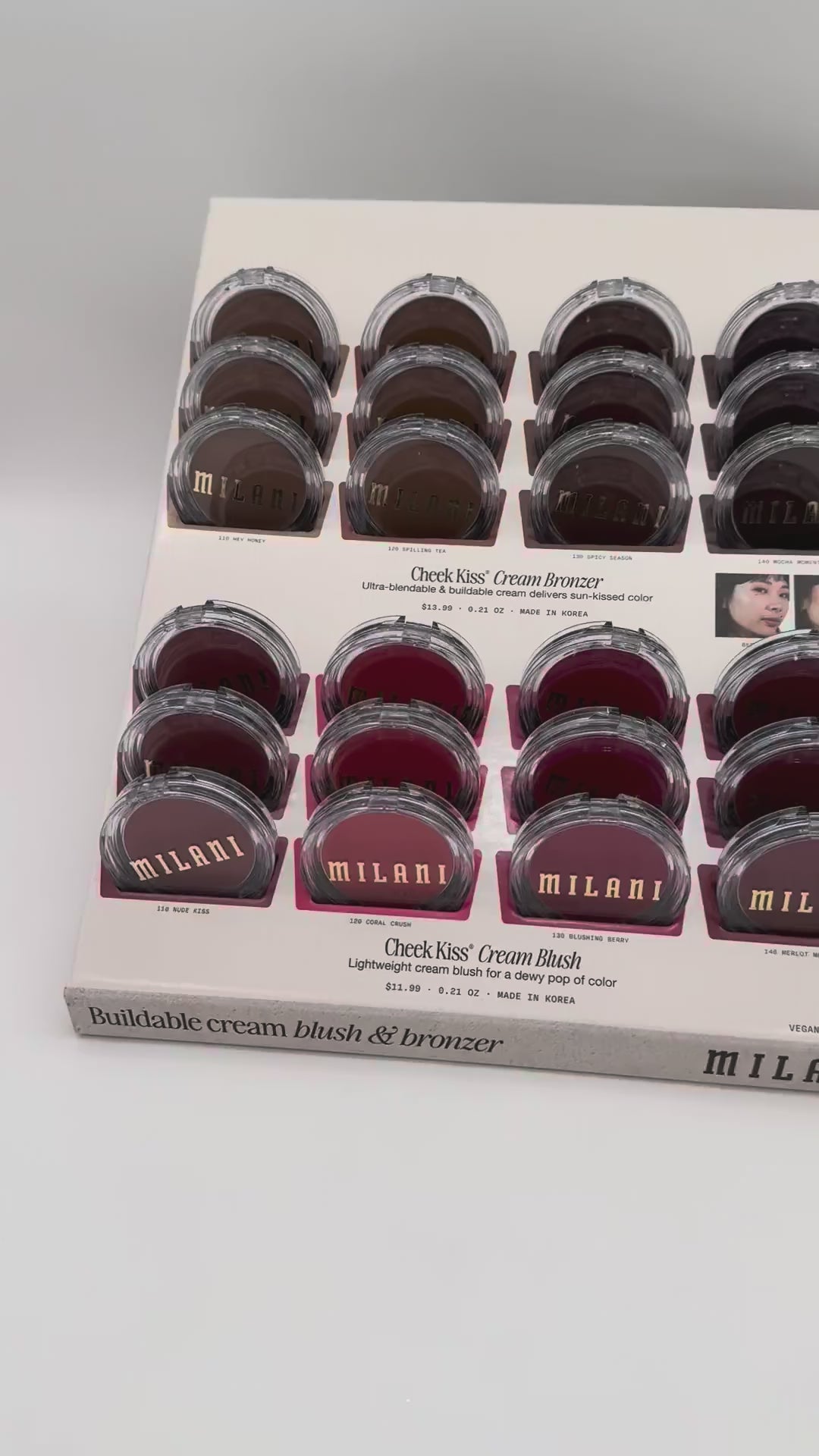 Bronceador y Rubor en Crema Cheek Kiss Milani | Cosméticos al por Mayor