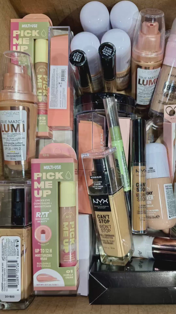 Polvos, Bases y Correctores Surtidos | Cosméticos al por Mayor