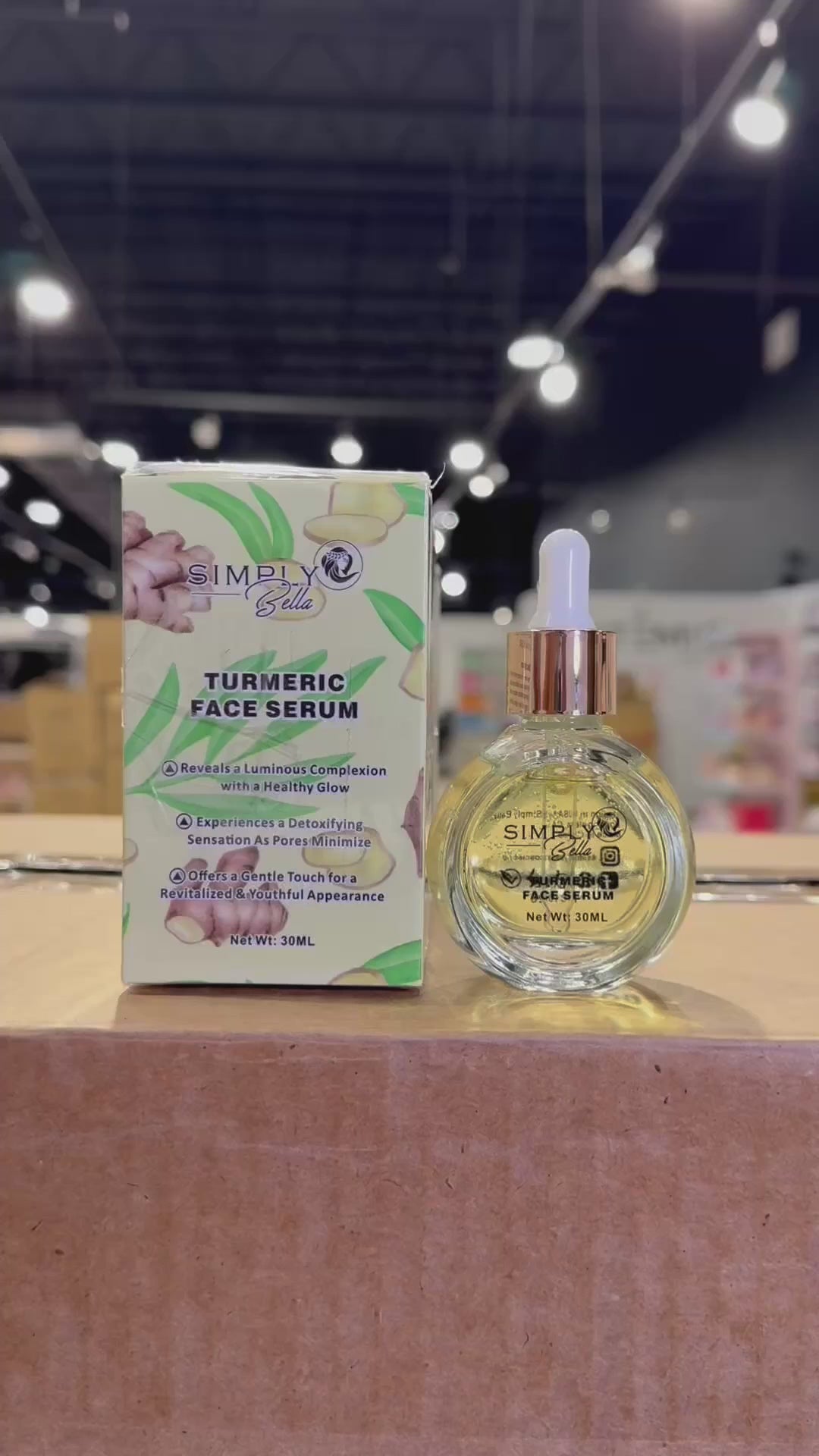 Suero Facial de Cúrcuma - Simply Bella | Cosméticos al por Mayor