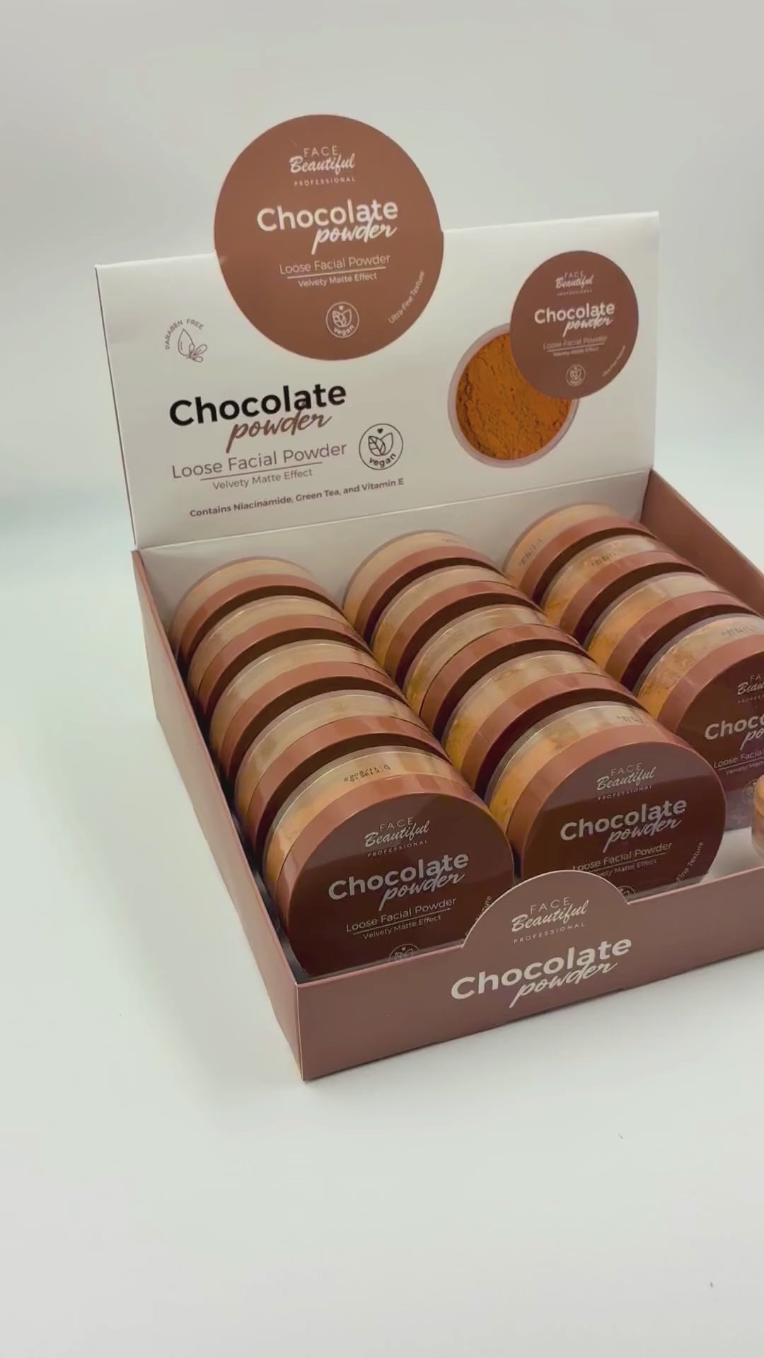 Polvos Sueltos Chocolate - Face Beautiful | Cosméticos al por Mayor