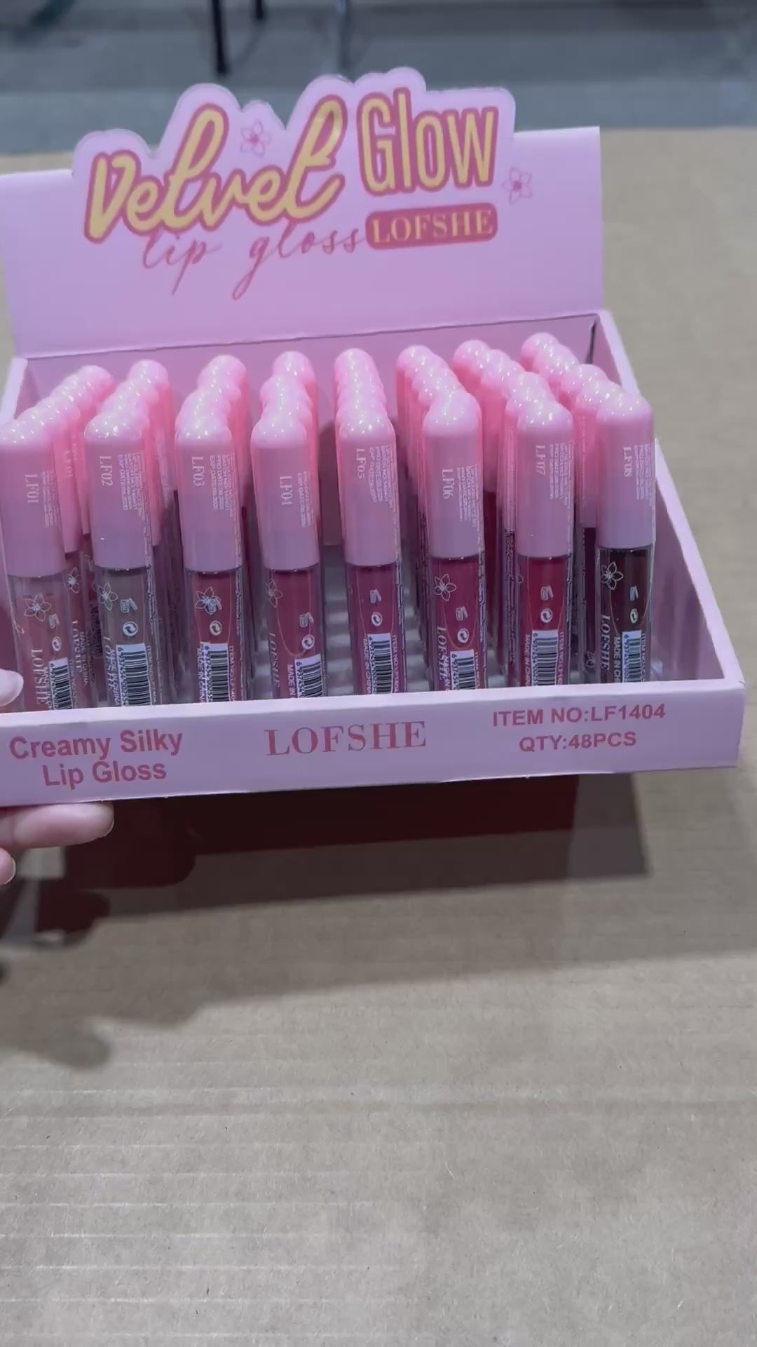 Brillo Labial Velvet Glow - Lofshe | Cosméticos al por Mayor