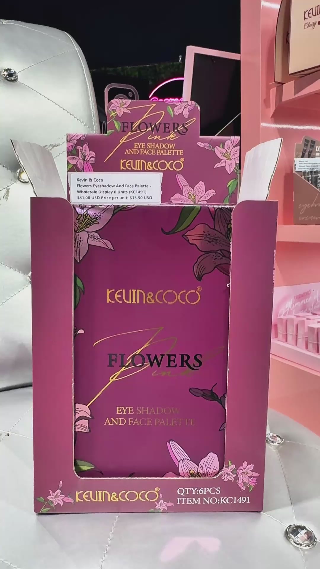 Paleta de Sombras de Ojos y Rostro Kevin & Coco | Cosméticos al por Mayor