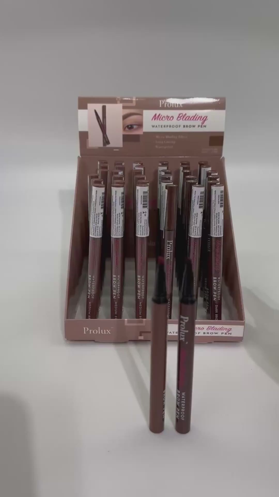 Lápiz de Cejas Micro Blading Waterproof Prolux | Cosméticos al por Mayor