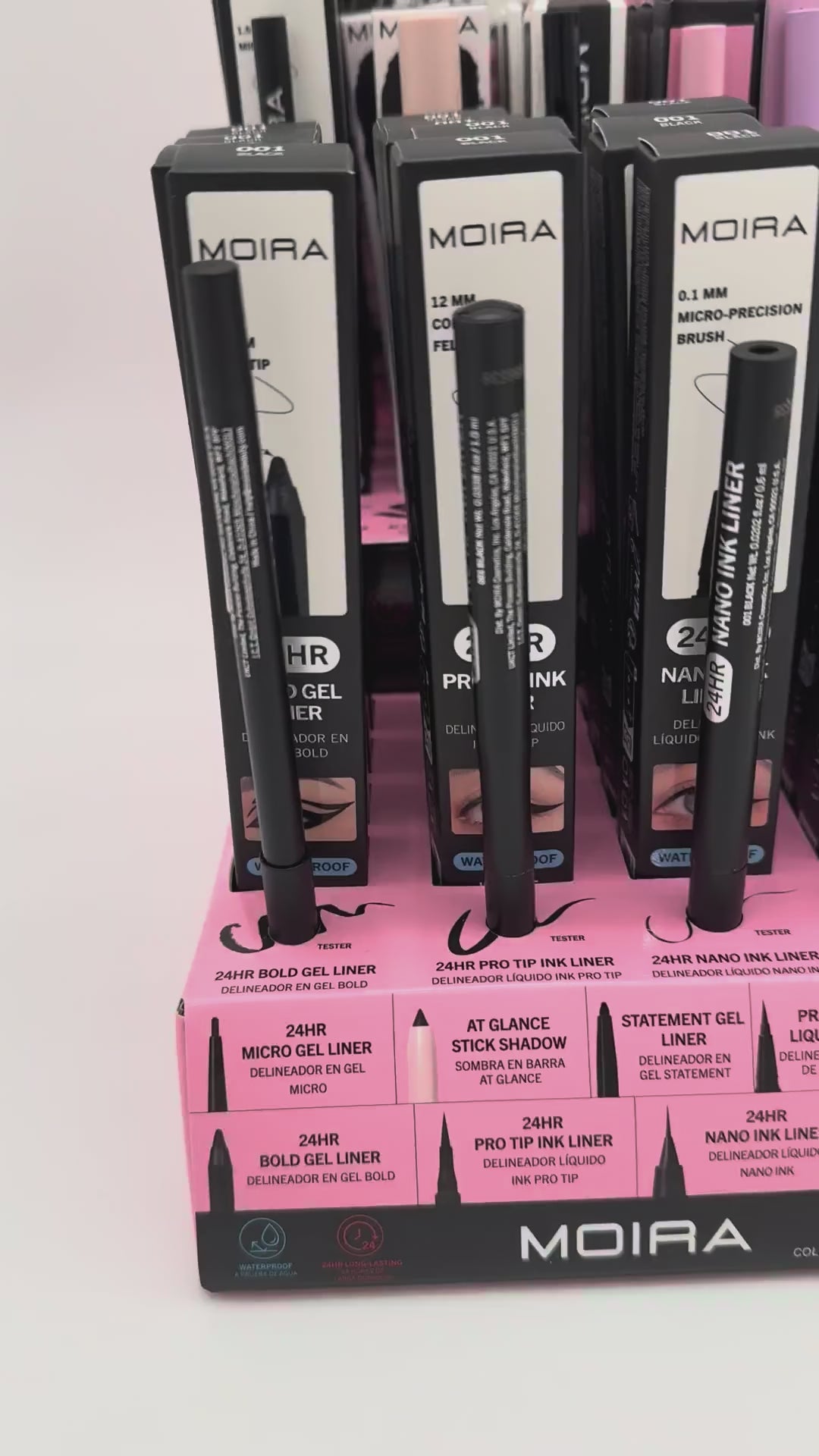 Colección Black Liner Ultimate Moira Beauty | Cosméticos al por Mayor
