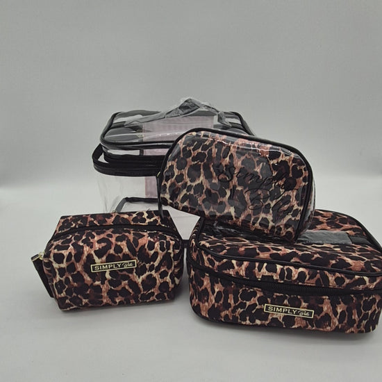 Estuche Maquillaje Leopardo Simply Bella | Cosméticos al por Mayor
