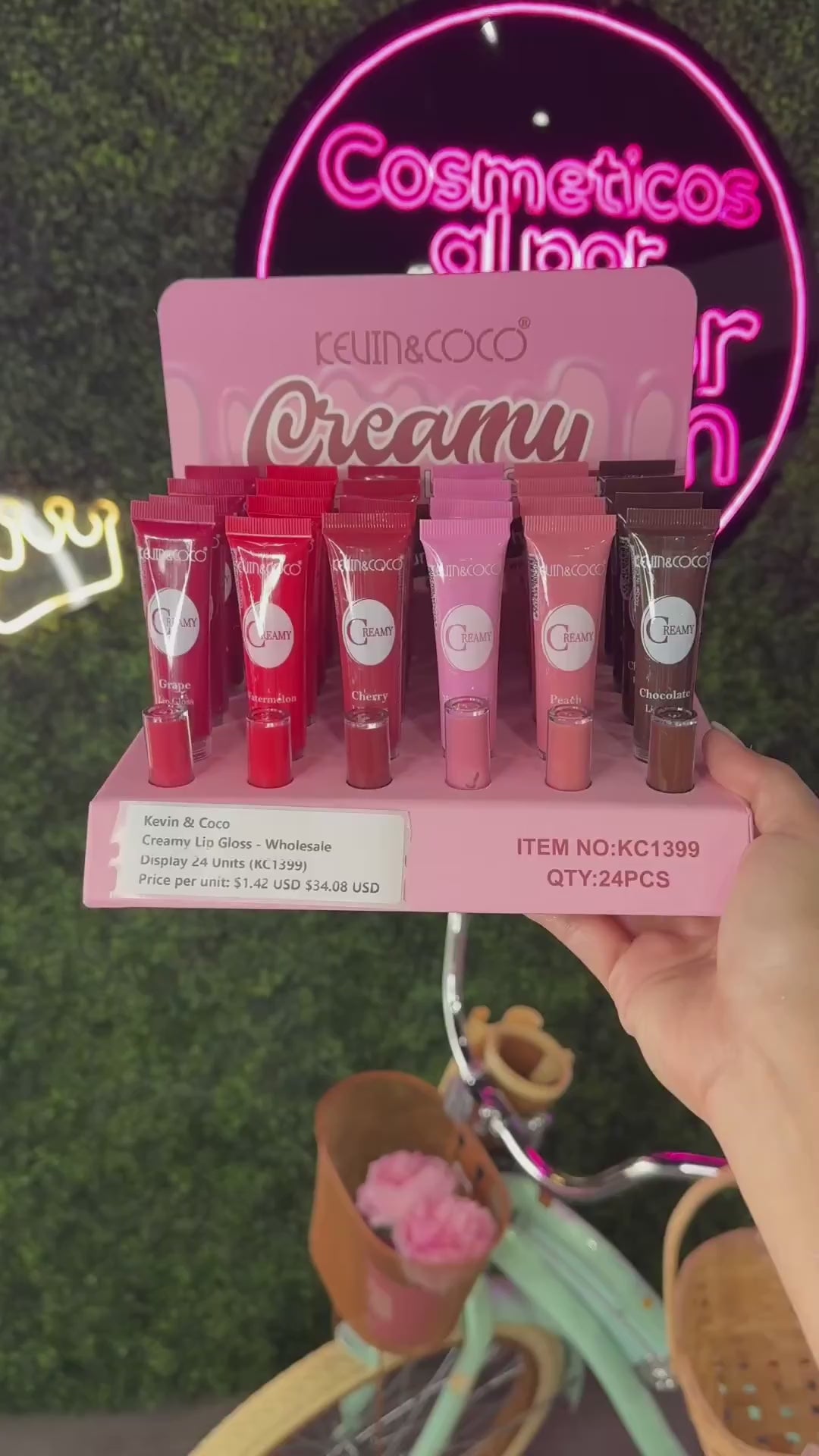 Brillo Labial Cremoso Kevin & Coco | Cosméticos al por Mayor