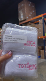 Diadema Spa Blanca Totemica - Venta al por Mayor 10 Unidades (TSPHWH)