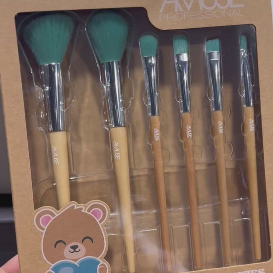 Set de Brochas Osito Teddy - Amuse | Cosméticos al por Mayor