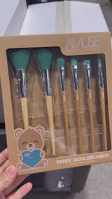 Set de Brochas Osito Teddy - Amuse | Cosméticos al por Mayor