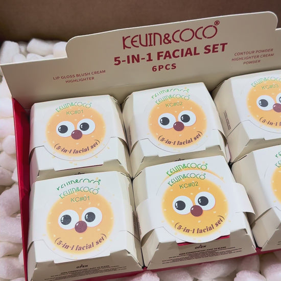 Set Facial 5 en 1 - Kevin & Coco | Cosméticos al por Mayor