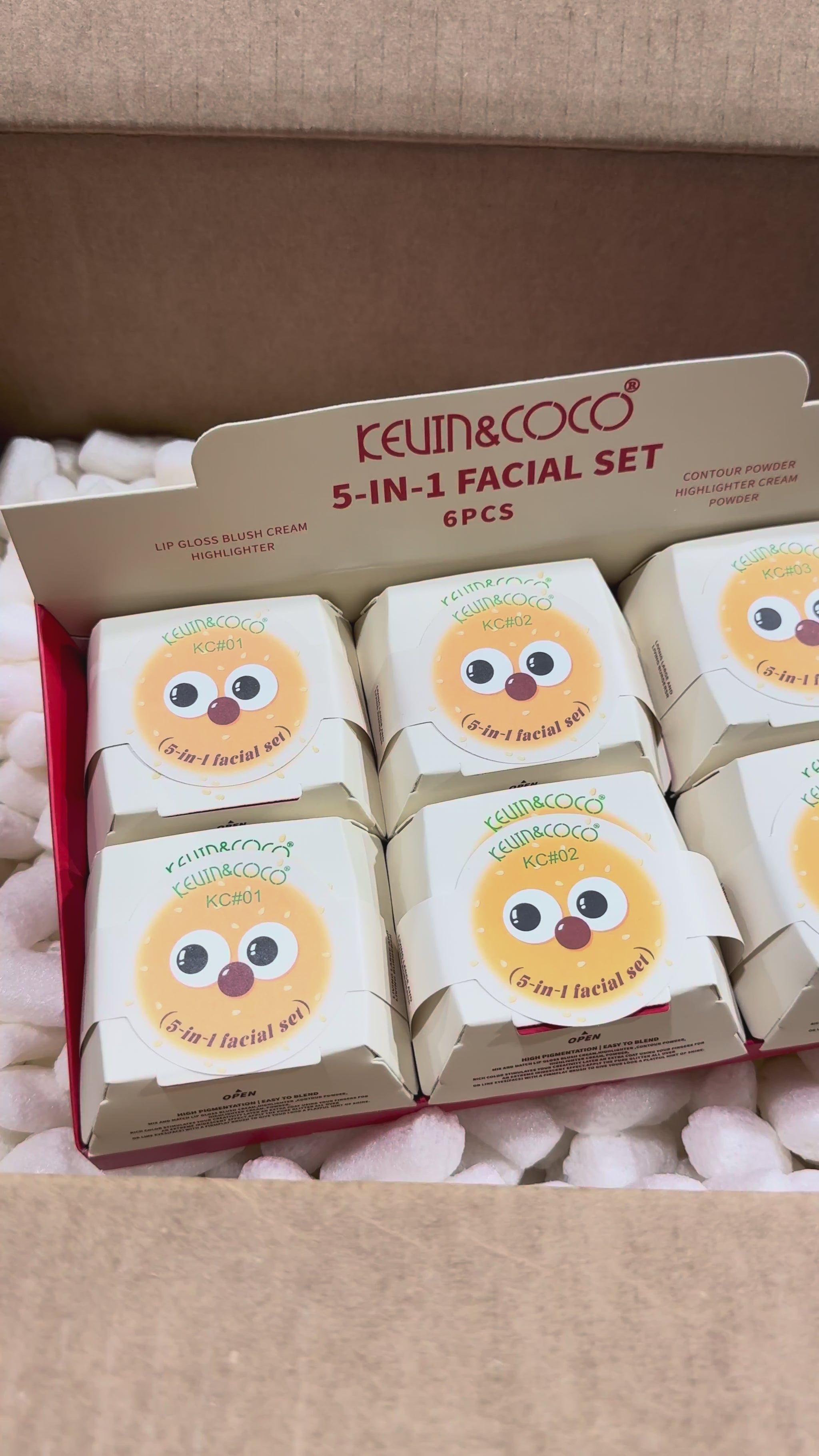 Set Facial 5 en 1 - Kevin & Coco | Cosméticos al por Mayor
