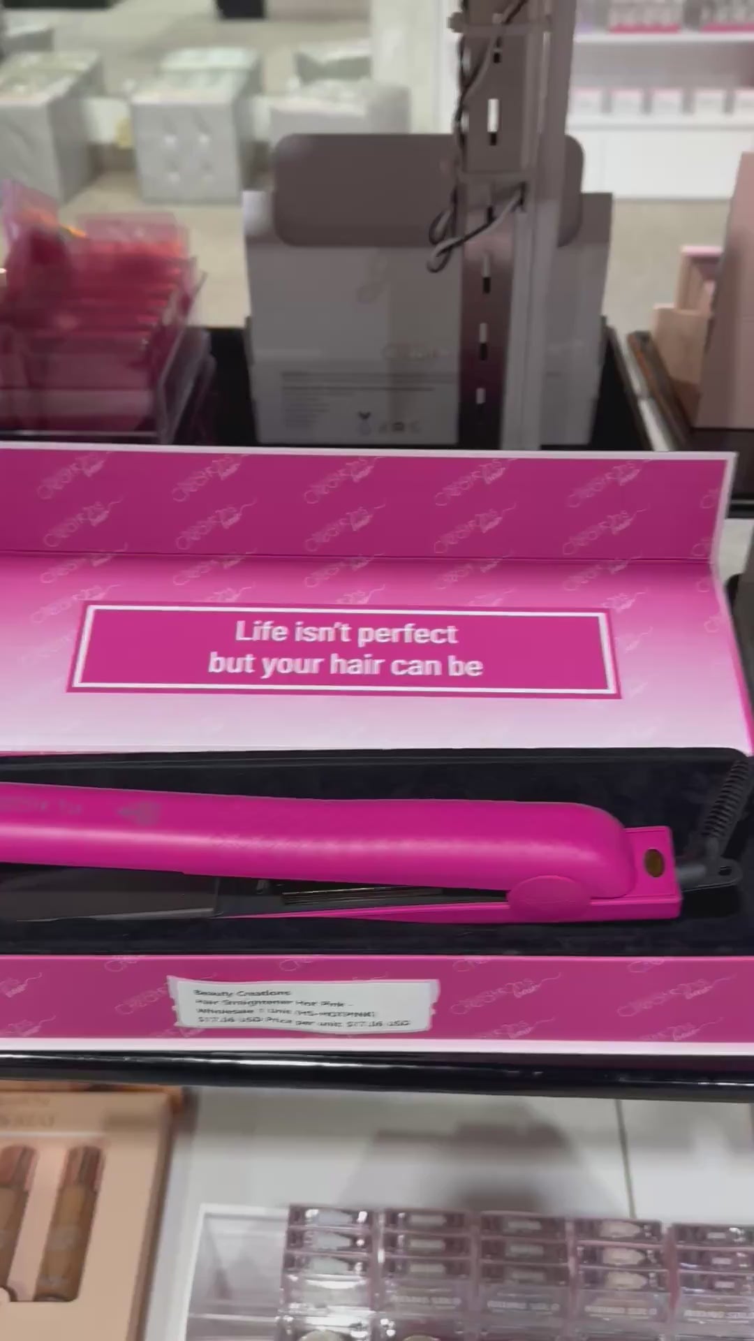 Plancha para Cabello Hot Pink Beauty Creations | Cosméticos al por Mayor