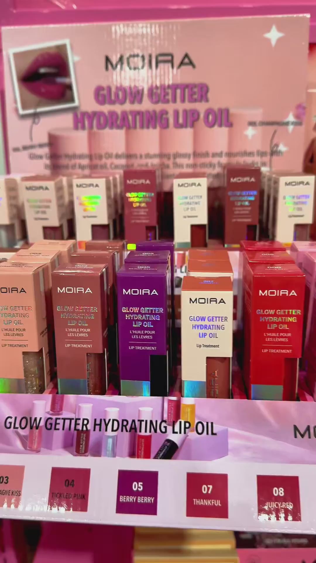 Aceite Labial Glow Getter Moira Beauty | Cosméticos al por Mayor