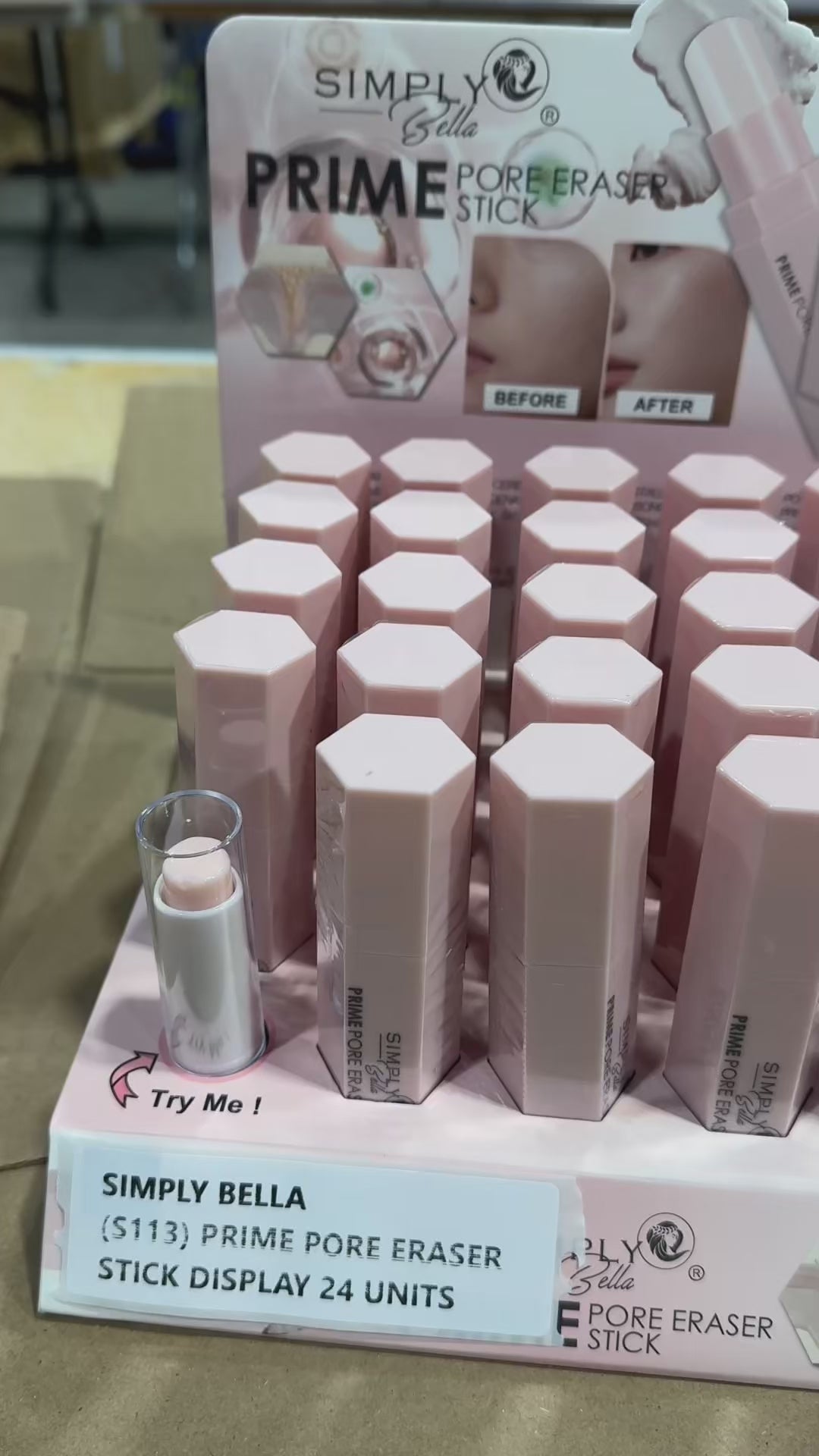 Stick Corrector de Poros Prime Simply Bella | Cosméticos al por Mayor