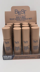 Spray Corporal y Capilar Velvet Mocha Blest | Cosméticos al por Mayor