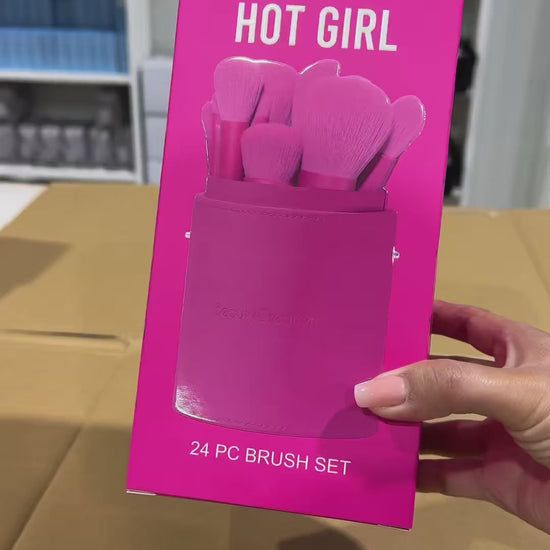 Set Brochas Hot Girl 24 Piezas Beauty Creations | Cosméticos al por Mayor