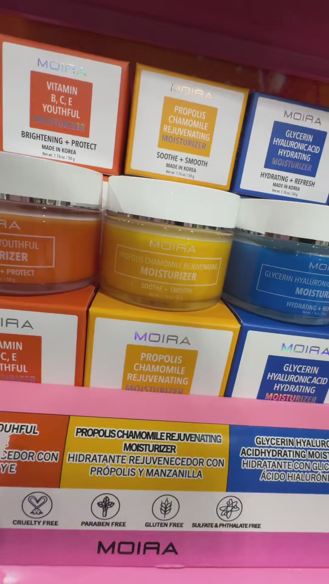 Cremas Faciales Hidratantes Moira Beauty | Cosméticos al por Mayor