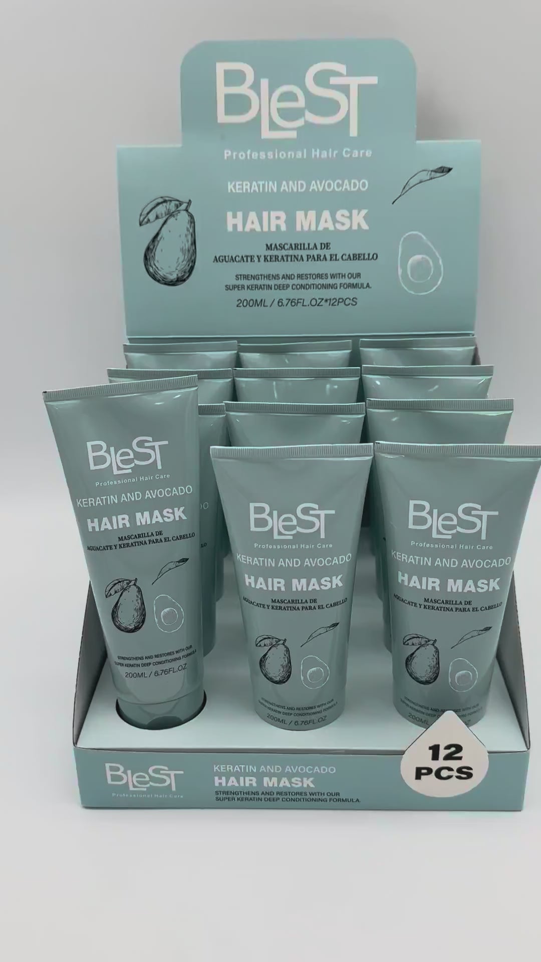 Mascarilla Capilar de Queratina - Blest | Cosméticos al por Mayor