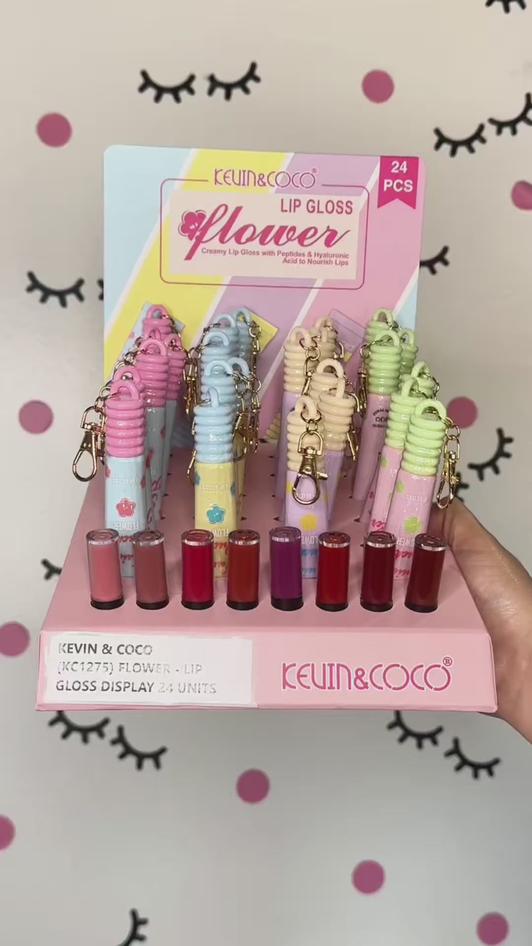Brillo Labial Flower Kevin & Coco | Cosméticos al por Mayor