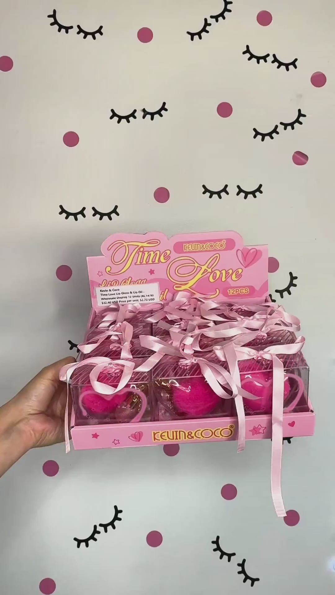 Brillo y Aceite Labial Time Love Kevin & Coco | Cosméticos al por Mayor