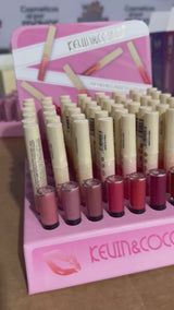 Brillo de Labios Mate en 8 Colores Kevin & Coco | Cosméticos al por Mayor