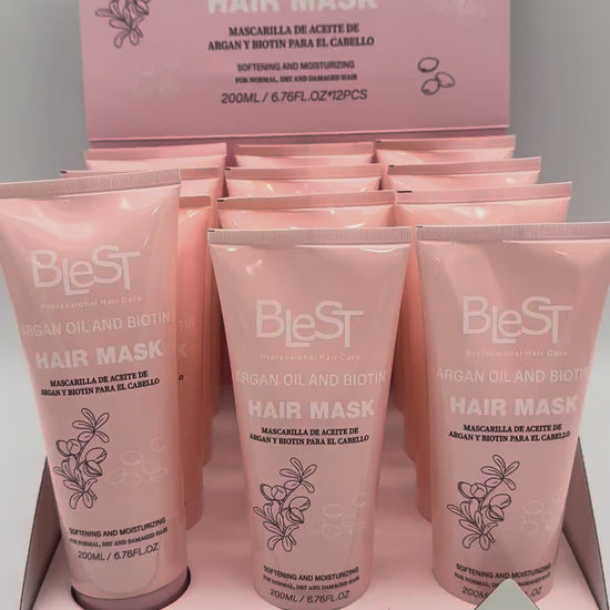 Mascarilla Capilar con Argán y Biotina Blest | Cosméticos al por Mayor
