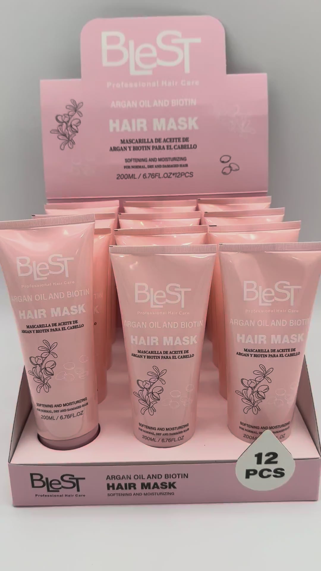 Mascarilla Capilar con Argán y Biotina Blest | Cosméticos al por Mayor
