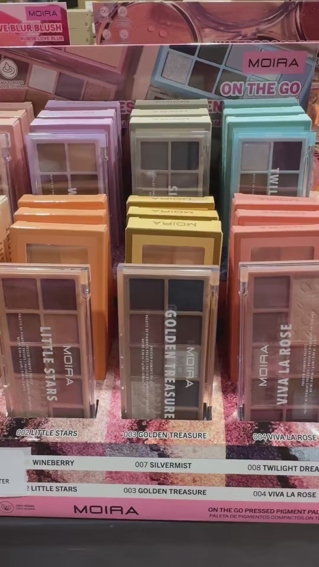 Paletas de Sombras On The Go Moira Beauty | Cosméticos al por Mayor