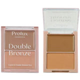 Dúo de Bronceadores Doble Bronce Prolux - Venta al por Mayor Display 24 Unidades (K-734)