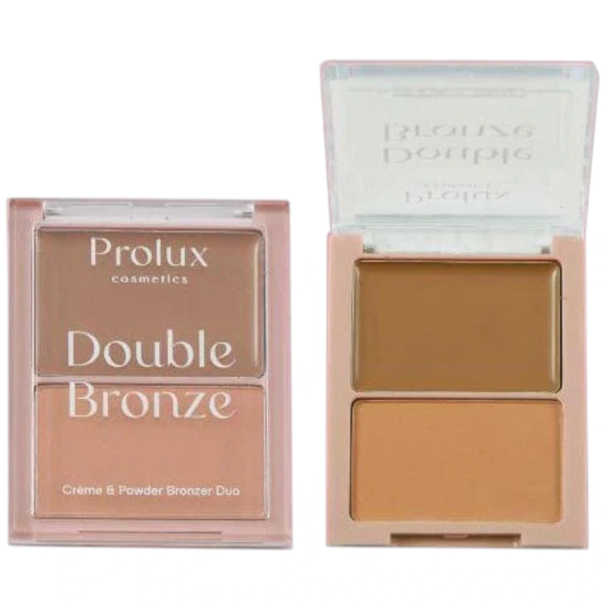 Dúo de Bronceadores Doble Bronce Prolux - Venta al por Mayor Display 24 Unidades (K-734)
