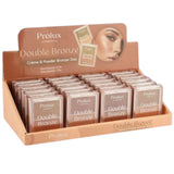 Dúo de Bronceadores Doble Bronce Prolux - Venta al por Mayor Display 24 Unidades (K-734)