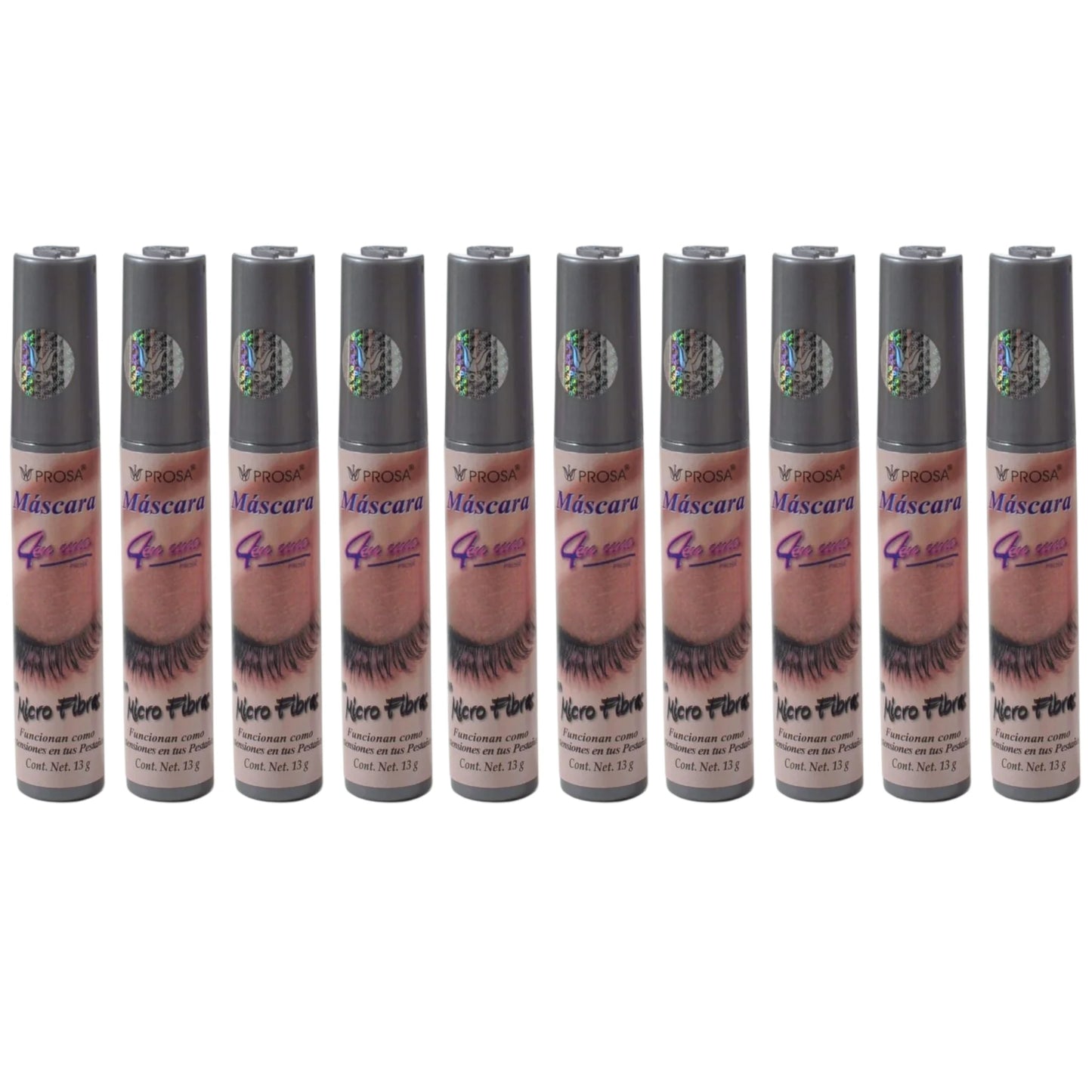 Máscara de Pestañas 4 en 1 Microfibra Prosa | Cosméticos al por Mayor
