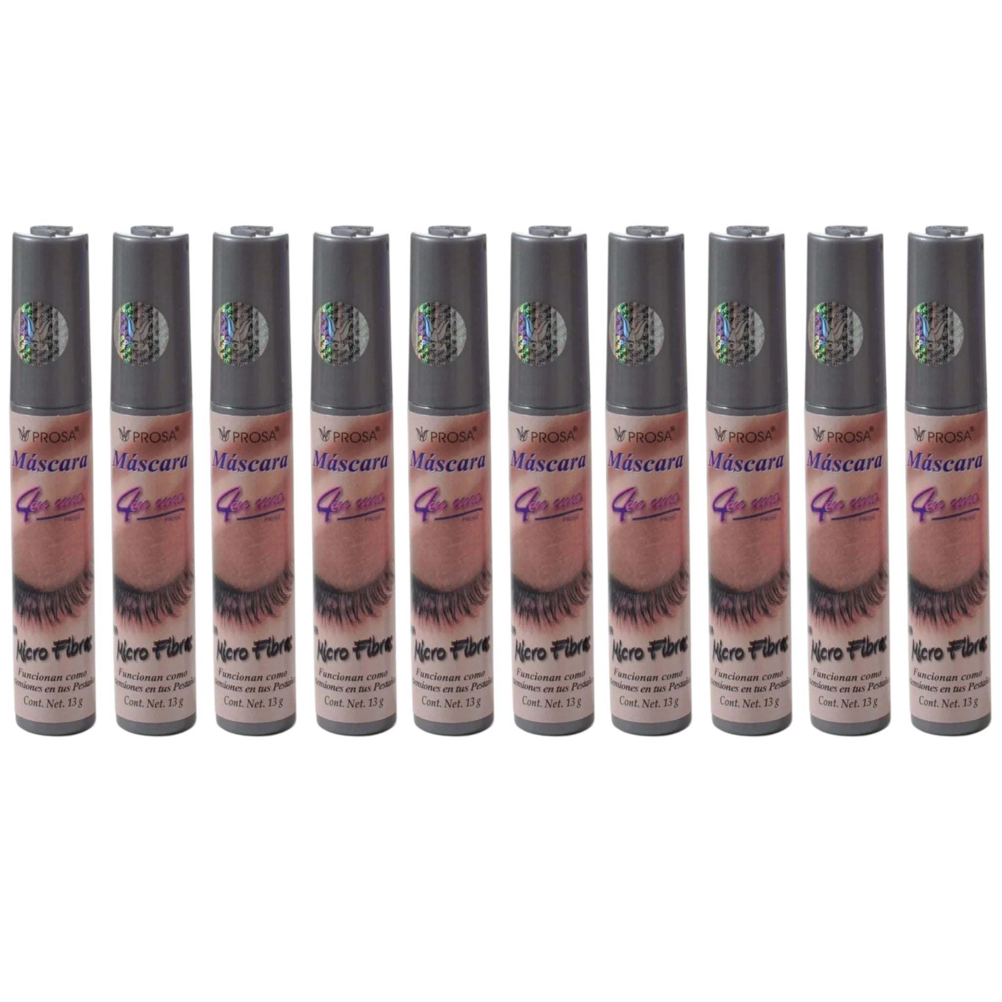 Máscara de Pestañas 4 en 1 Microfibra Prosa | Cosméticos al por Mayor