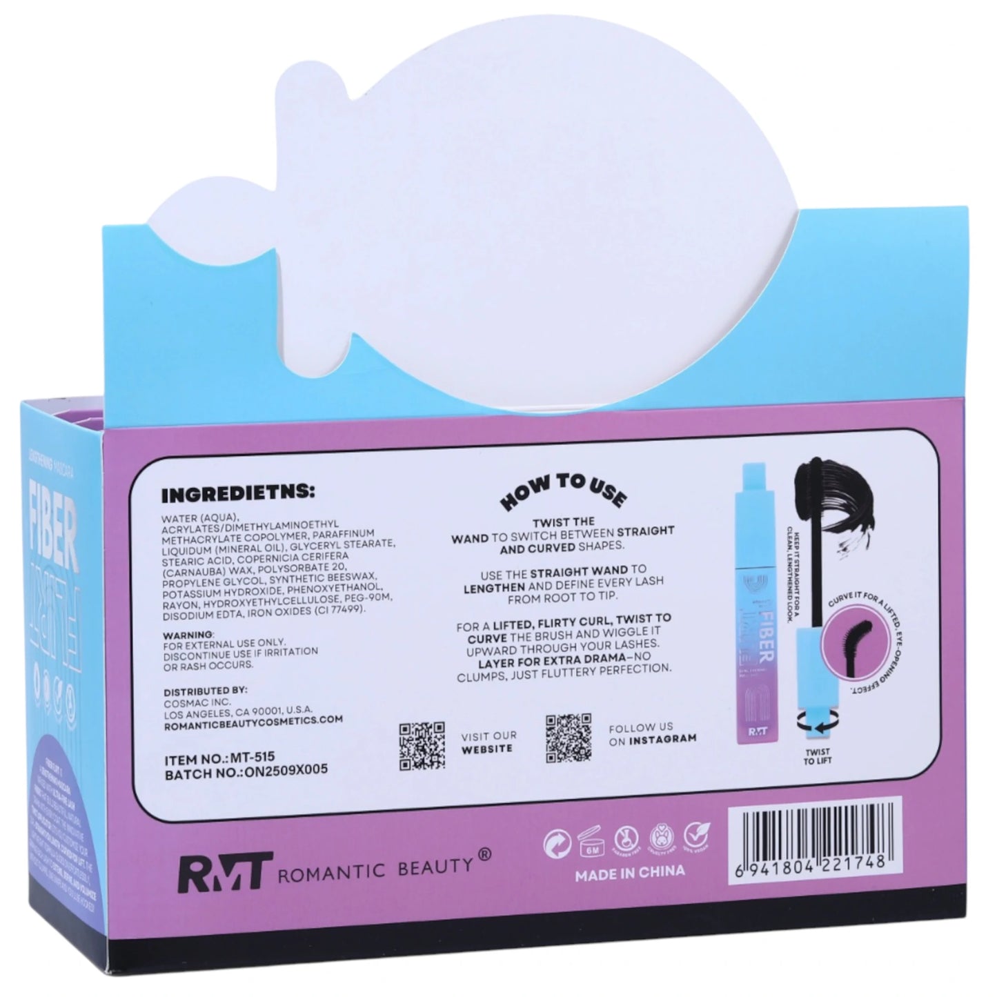 Máscara de Pestañas - Romantic Beauty | Cosméticos al por Mayor