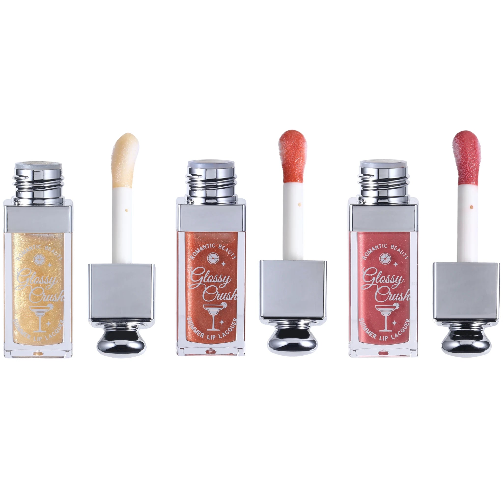 Brillo Glossy Crush Shimmer Romantic Beauty | Cosméticos al por Mayor