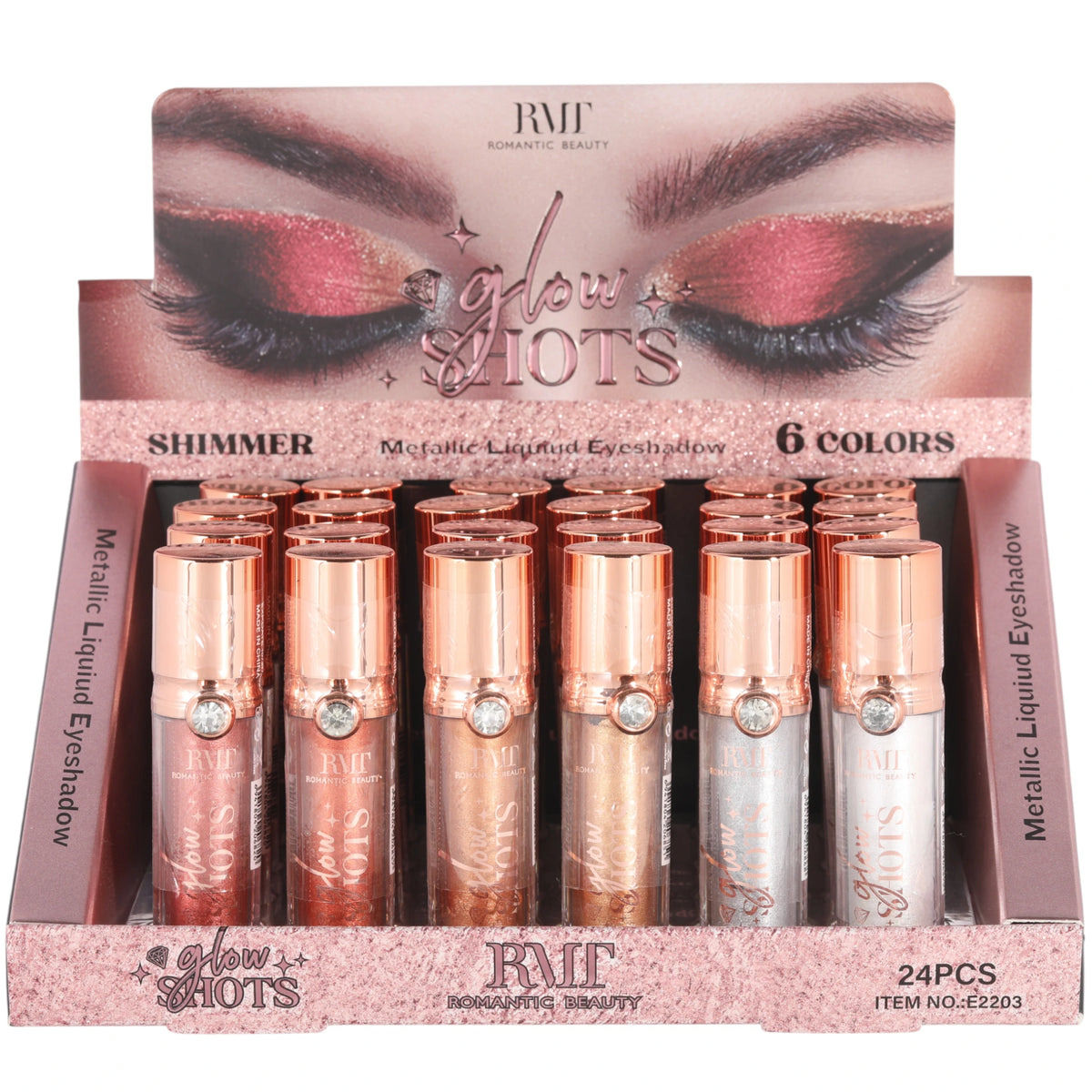 Sombra Líquida Glow Shots Romantic Beauty | Cosméticos al por Mayor