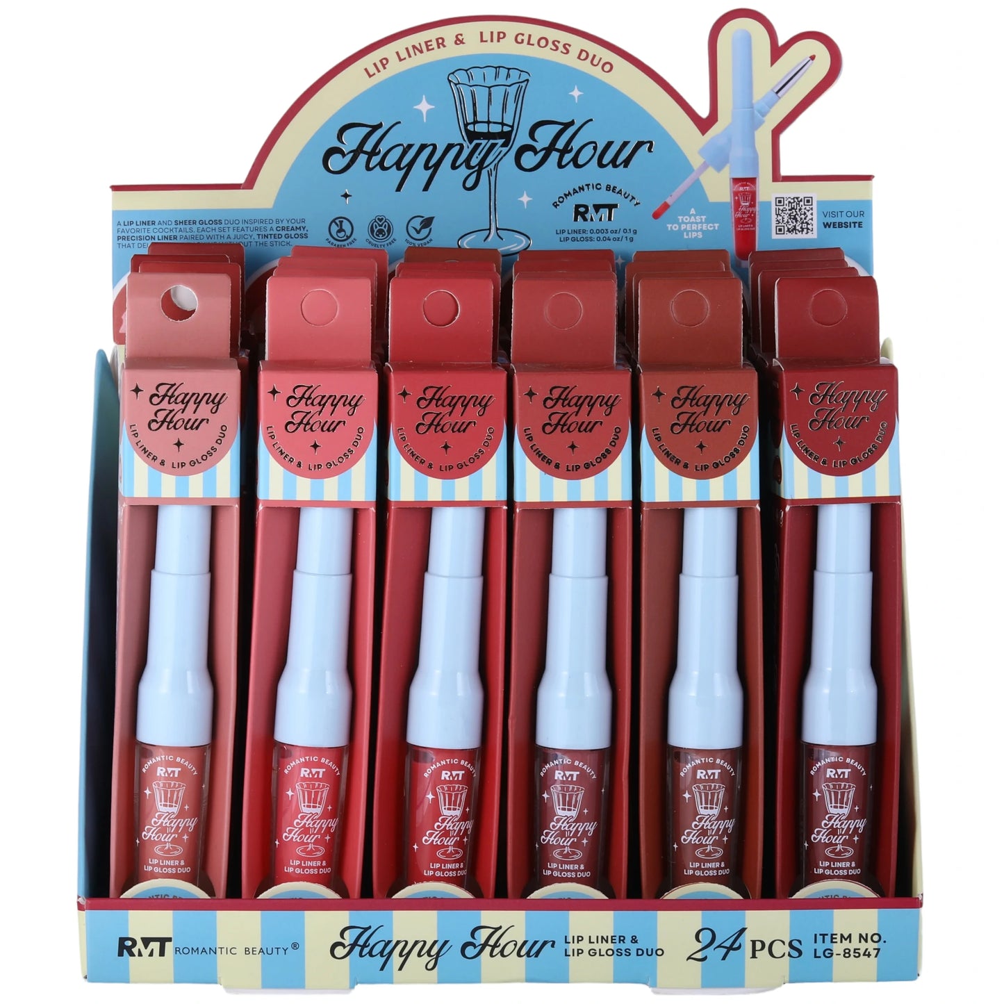 Delineador y Brillo de Labios Romantic Beauty | Cosméticos al por Mayor