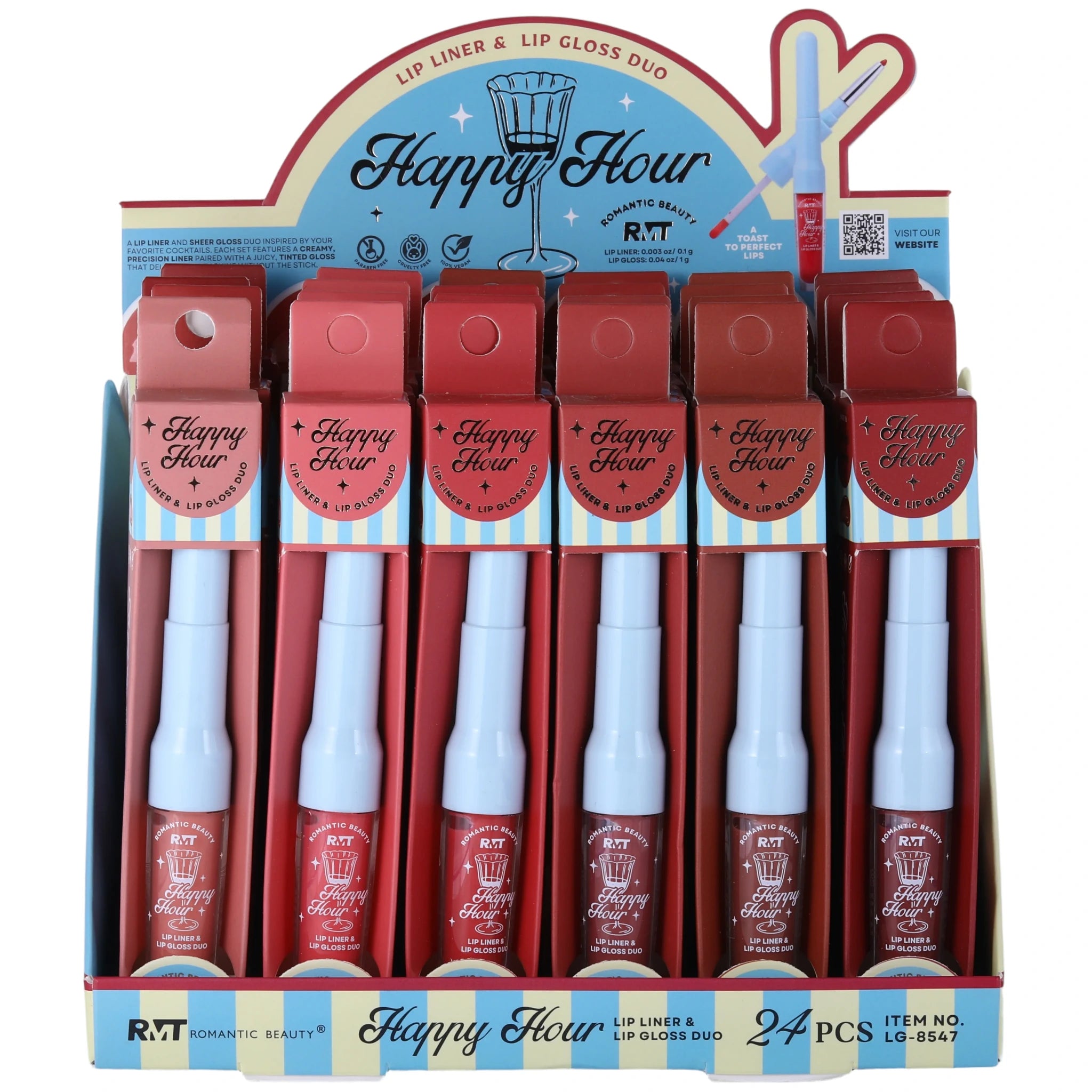Delineador y Brillo de Labios Romantic Beauty | Cosméticos al por Mayor