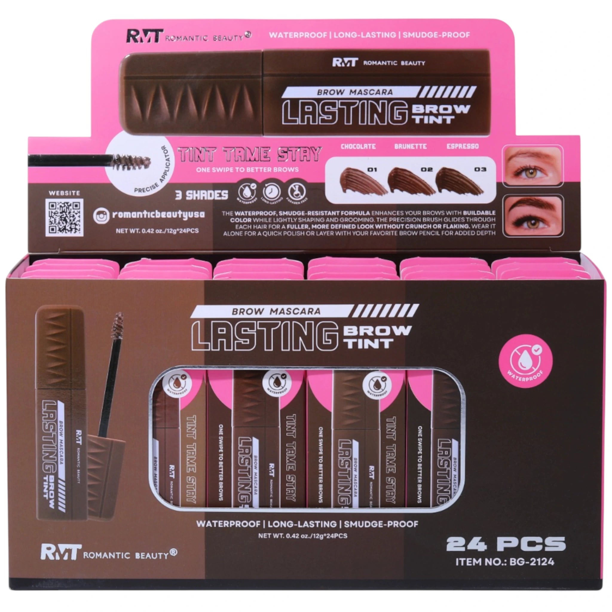 Máscara de Cejas de Larga Romantic Beauty | Cosméticos al por Mayor