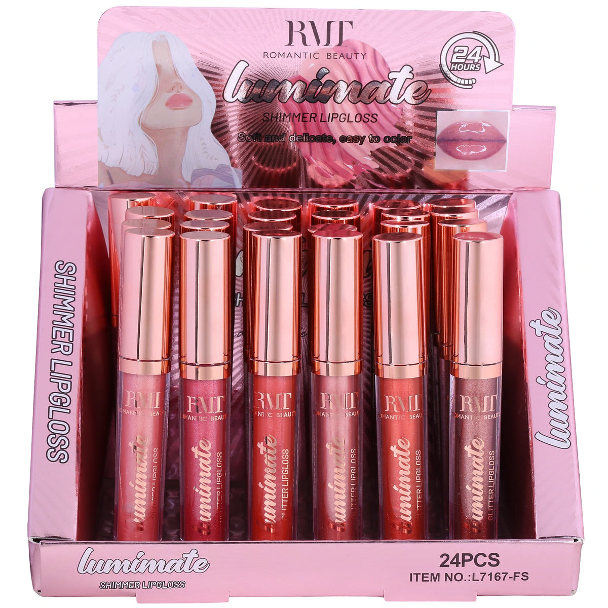 Brillo Labial Luminate - Romantic Beauty | Cosméticos al por Mayor