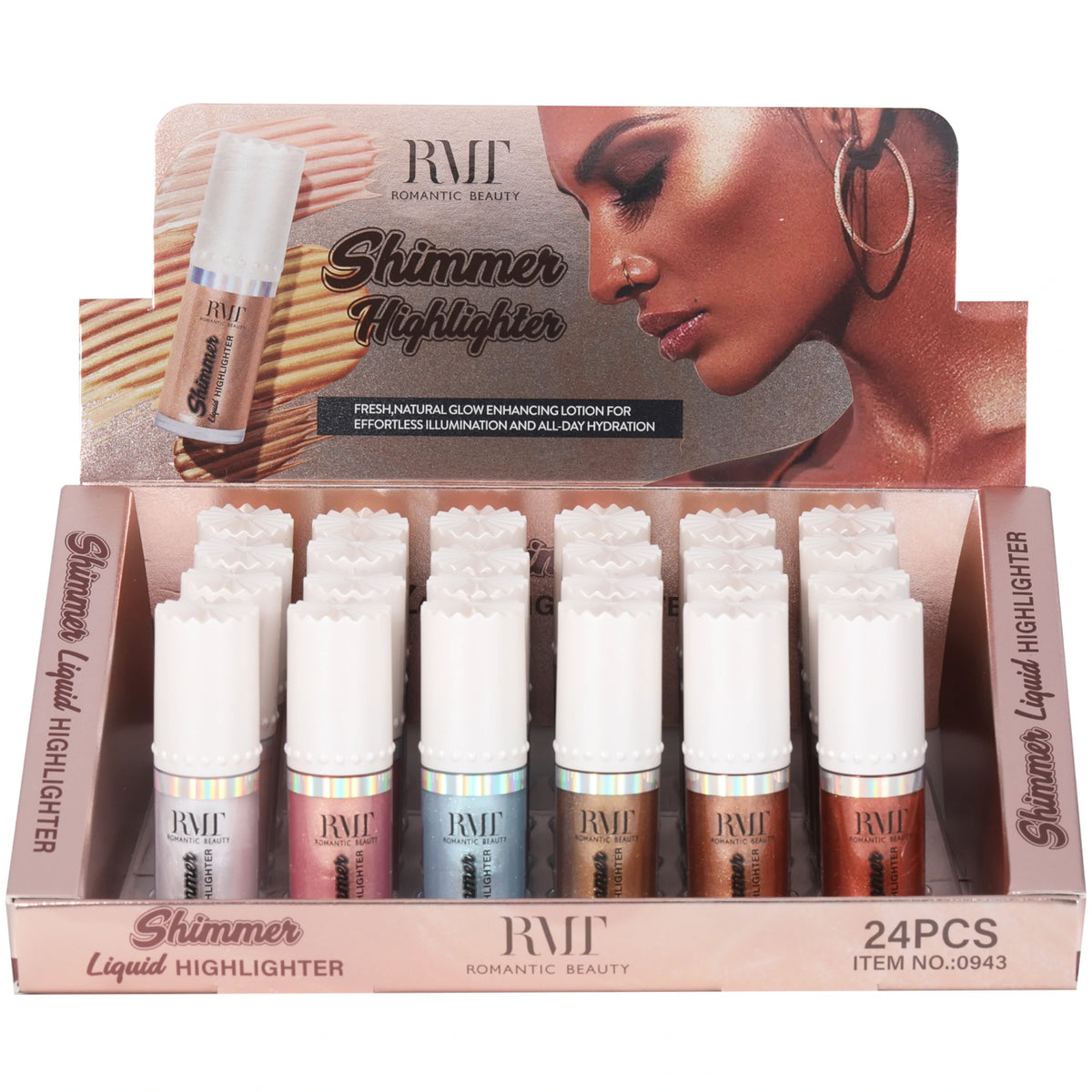 Iluminador Líquido Shimmer Romantic Beauty | Cosméticos al por Mayor